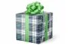 24W x 417 ft, Everyday Wrapping Paper, Blue/Green Plaid